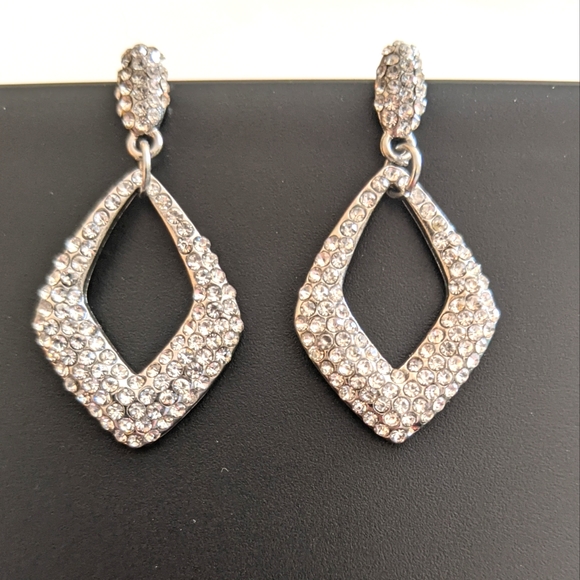 Charming Charlie Jewelry - Charming Charlie Tear Drop Silver-tone Dangle Earrings